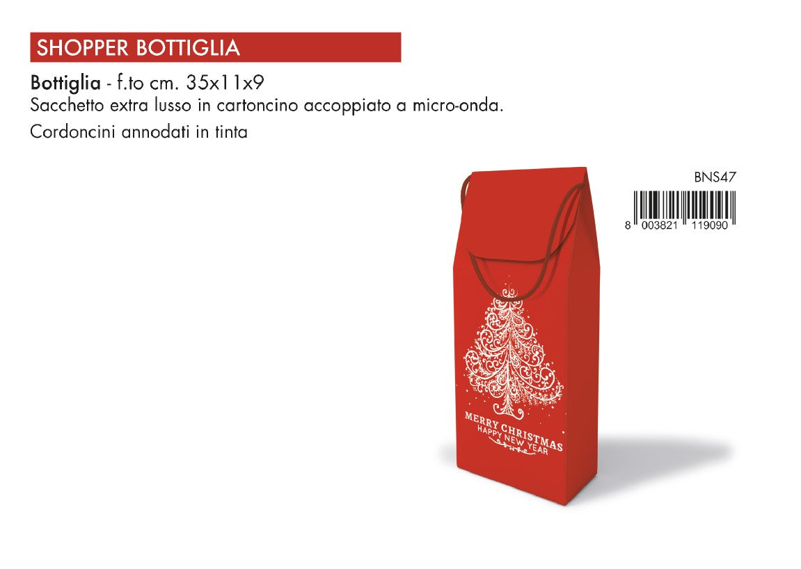 SHOPPER PER BOTTIGLIA 11x9x35 - BNS47
