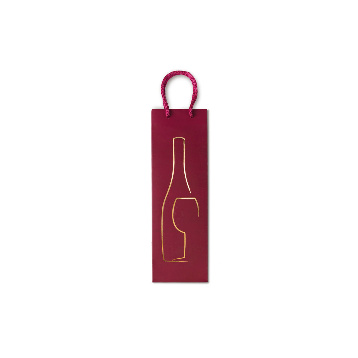 SHOPPER PER BOTTIGLIA 12x9x37cm - 175D BOTTIGLIA BORDEAUX