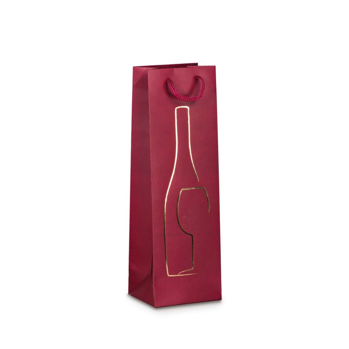 SHOPPER PER BOTTIGLIA 12x9x37cm - 175D BOTTIGLIA BORDEAUX