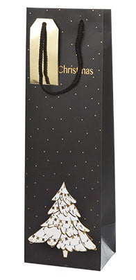 Shopper portabottiglie natale 210g 12x39x10,5cm 66/B manici cordura e biglietto