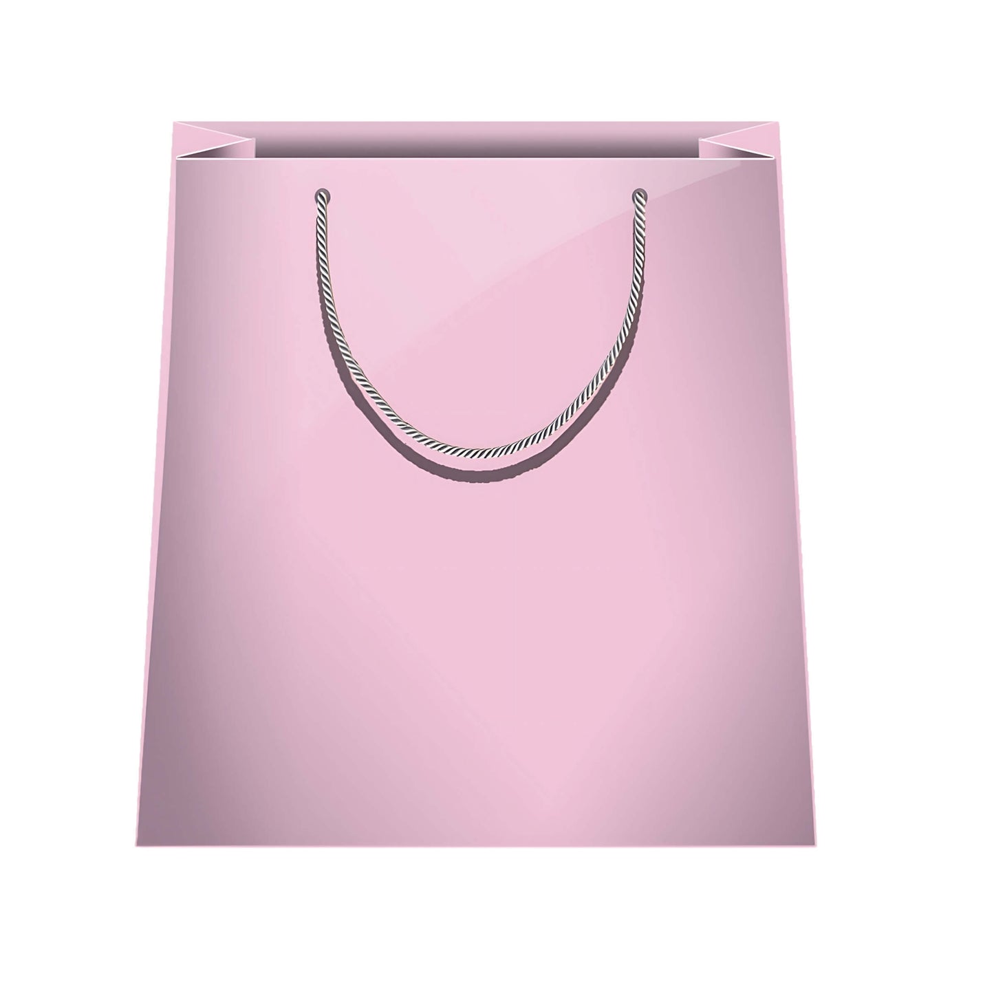Shopper carta kraft rosa cipria tinta unita LX06 26x32x12cm monocromatica