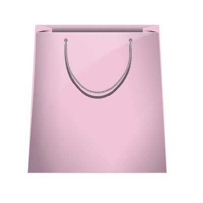 Shopper carta kraft rosa cipria tinta unita LX06 26x32x12cm monocromatica