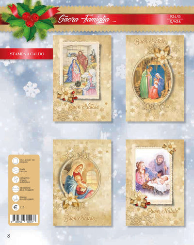 924/G  -  BUON NATALE SACRA FAMIGLIA  (12PZ)