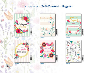 ED-040 FELICITAZIONI E AUGURI (12PZ)