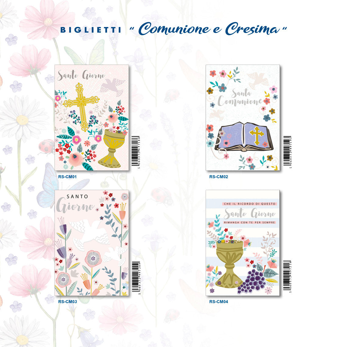 ED-037 BIGLIETTI PRIMA COMUNIONE (12PZ)