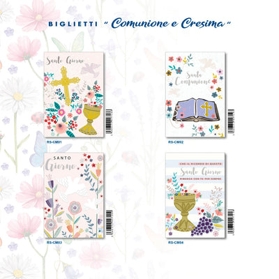 ED-037 BIGLIETTI PRIMA COMUNIONE (12PZ)