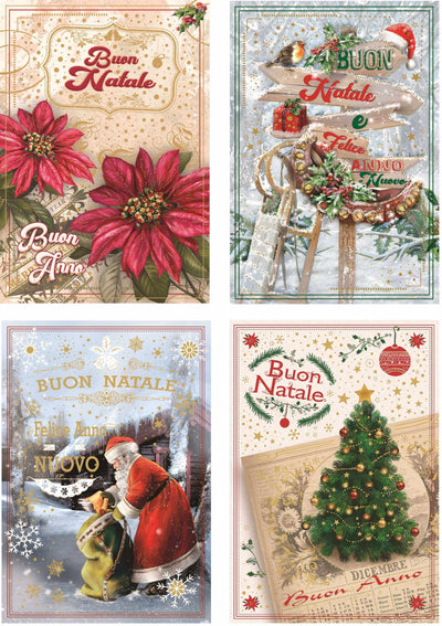 NA50062BN - BUON NATALE CON ORO (12PZ)