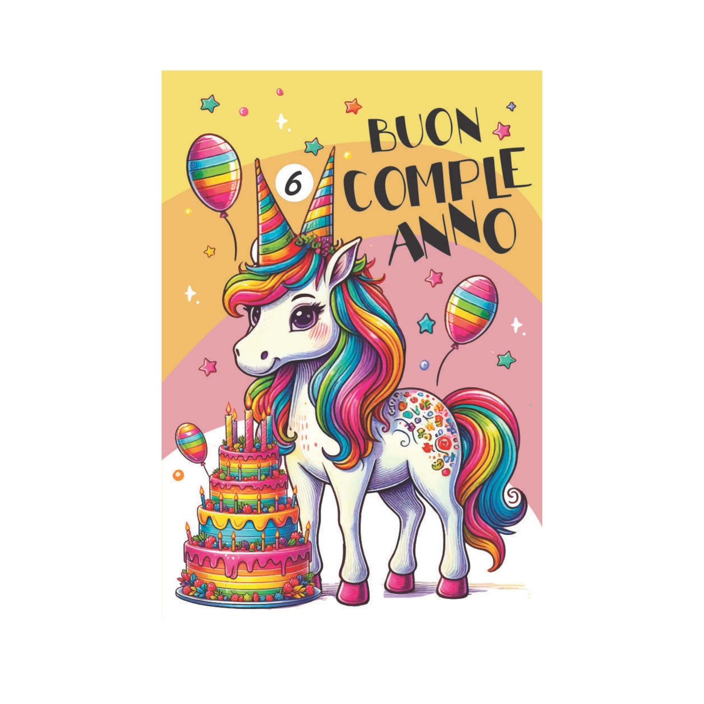 ED0527 BIGLIETTI AUGURALI ANIMALI COLOR CON RUOTA NUMERI 2-10 ANNI (12PZ)