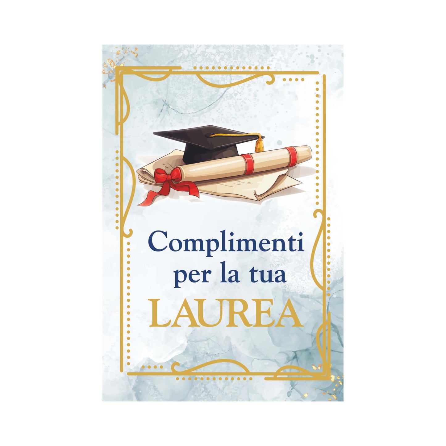 ED0555 BIGLIETTI AUGURALI CONGRATULAZIONI PER LA TUA LAUREA (12PZ)