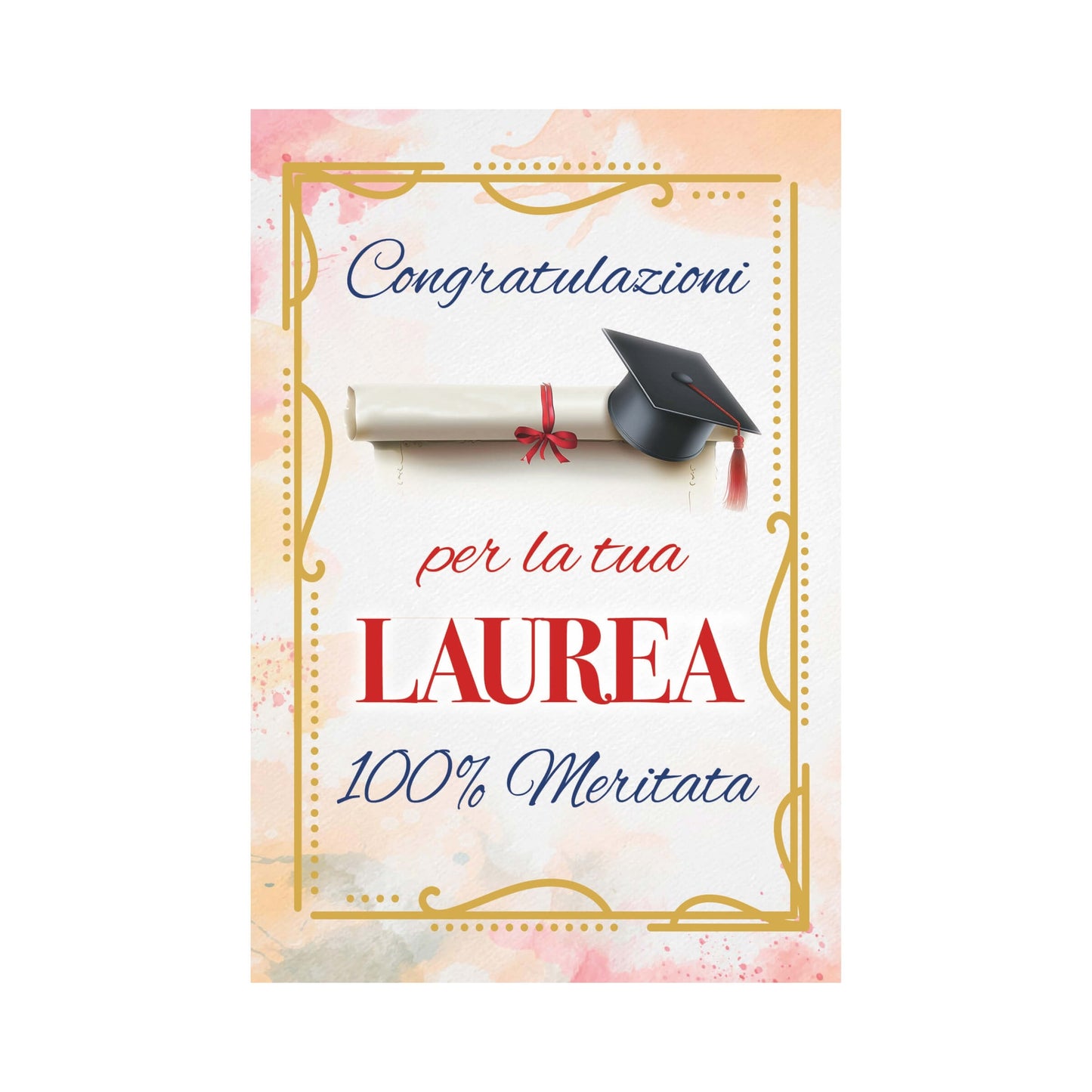 ED0555 BIGLIETTI AUGURALI CONGRATULAZIONI PER LA TUA LAUREA (12PZ)