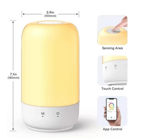 Meross Lampada da comodino a Led Mini Wi-Fi RGBWW dimm Apple HomeKit
