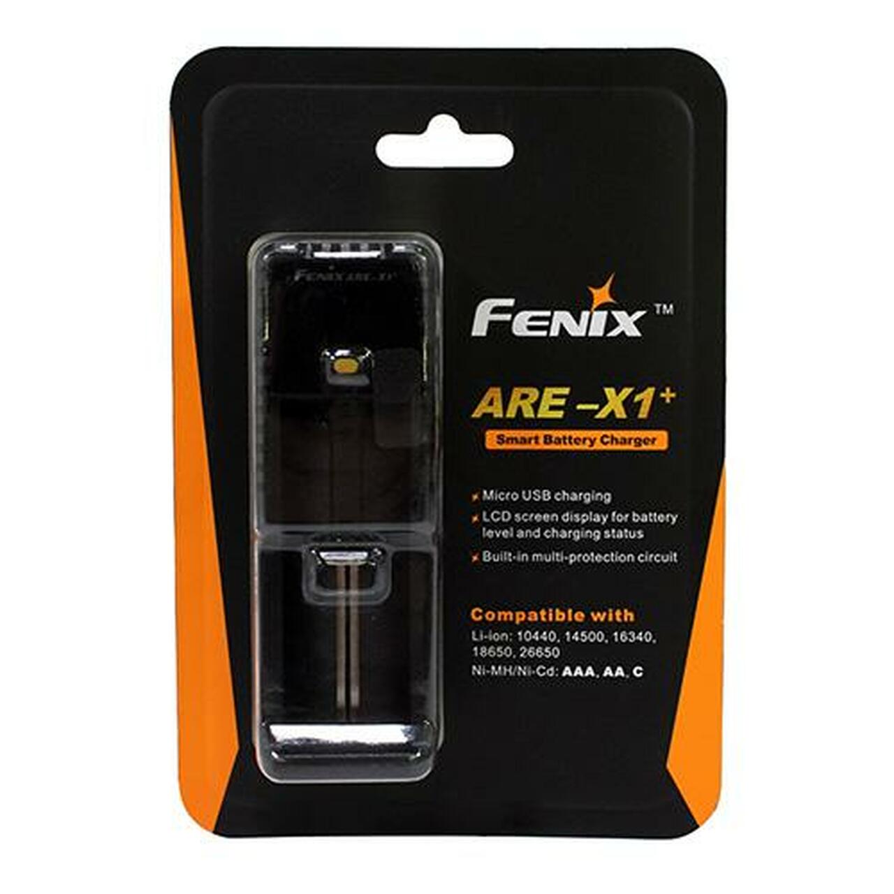 Fenix ARE-X1+ caricabatterie portatile Micro USB 18650 26650 dim 104x32x32mm peso 42g