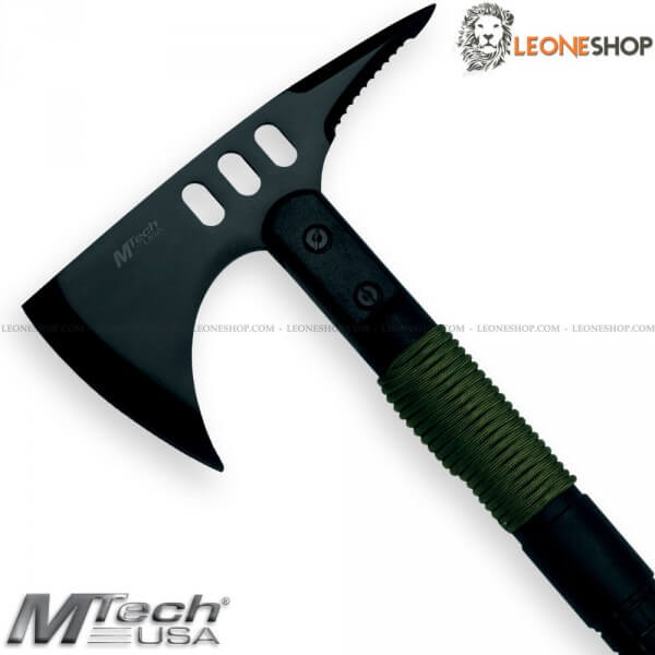 Ascia Tattica con Lama Titanium e Kit Survival nel manico