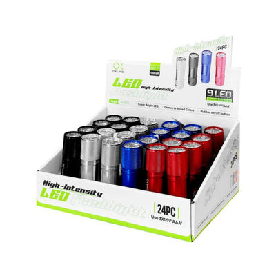 Torcia Okline 9 LED dettaglio testa