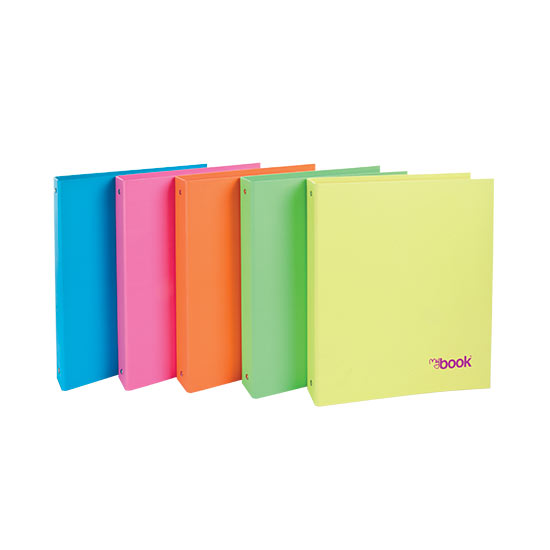 RACCOGLITORI A 4 ANELLI FLUO 30mm NIKOFFICE (5PZ)