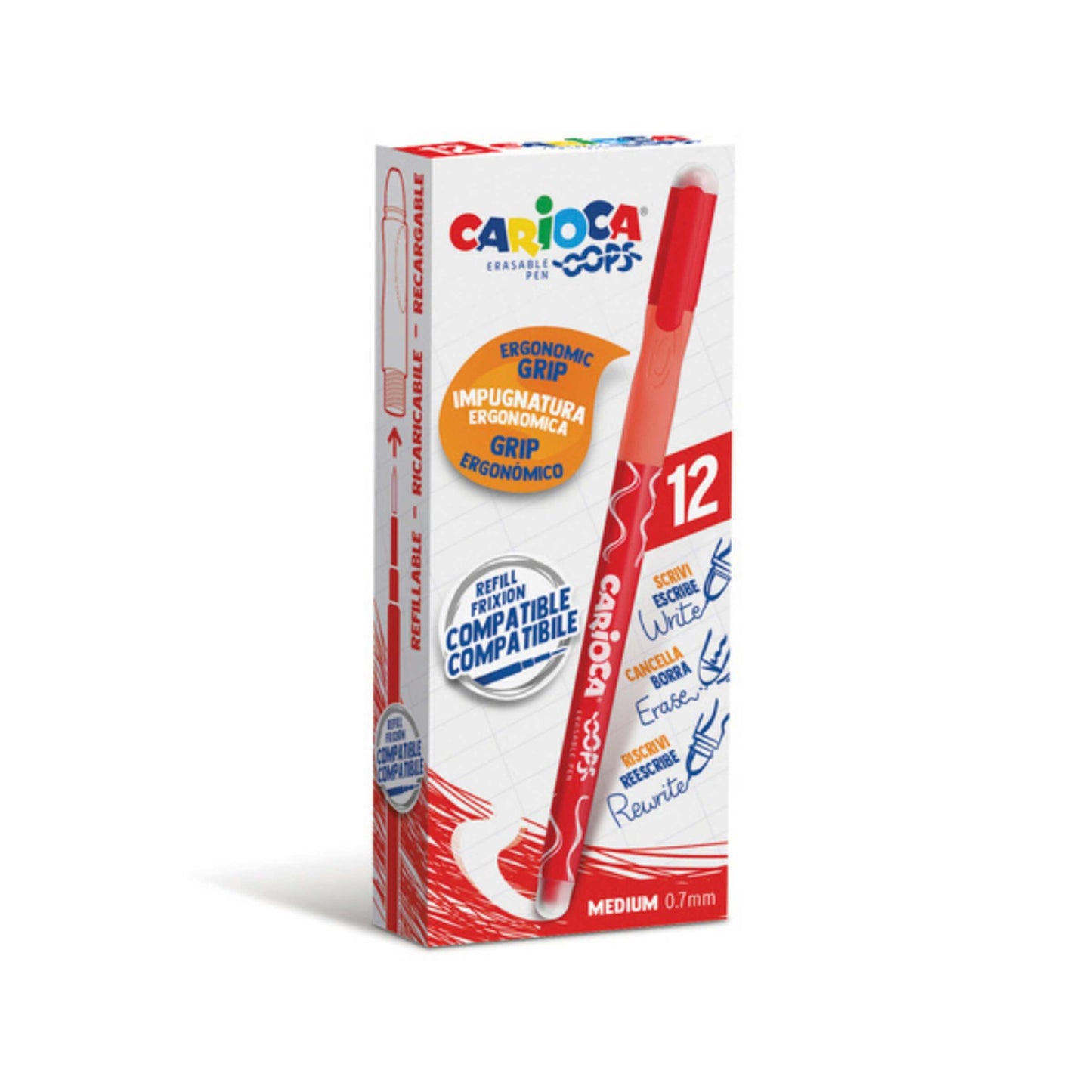 PENNA CARIOCA OOPS CANCELLABILE ROSSO