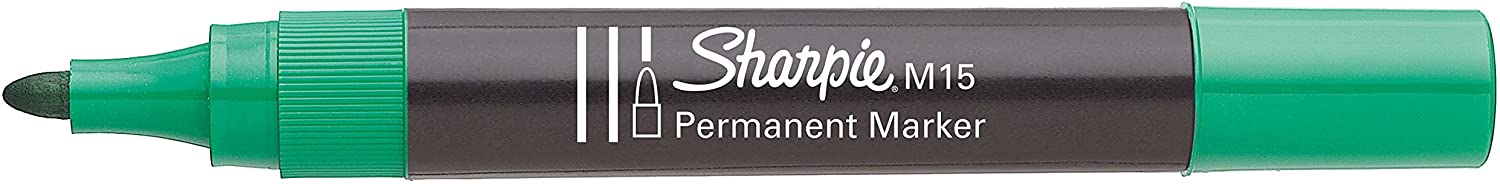 Sharpie M15 Verde marcatore permanente punta conica 2mm confezione 12 pezzi
