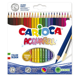 MATITE ACQUARELLABILI CARIOCA - 24 COLORI