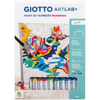 Giotto ArtLab+ Paint by Numbers Nymphaea tela numerata soggetto ninfee