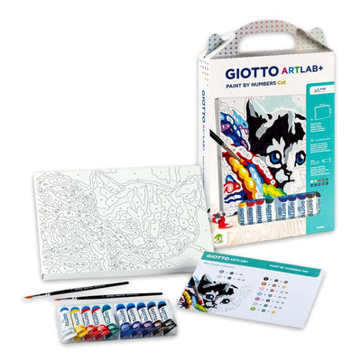 Giotto ArtLab+ Paint by Numbers Cat tela numerata soggetto gatto
