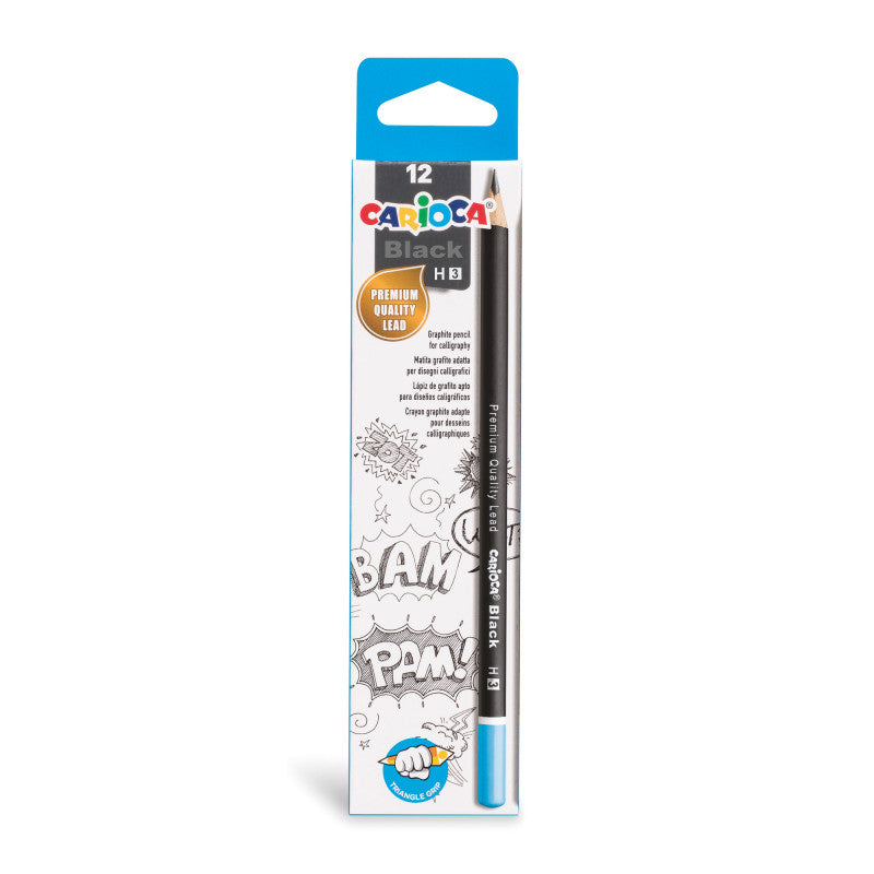 Carioca matite grafite H scatola 12 pezzi precisione disegni tecnici