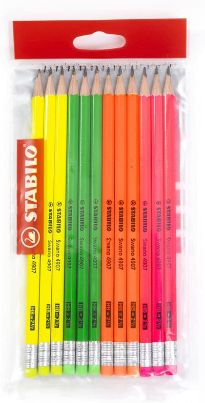 MATITE STABILO SWANO FLUO HB in blister da 12 pezzi