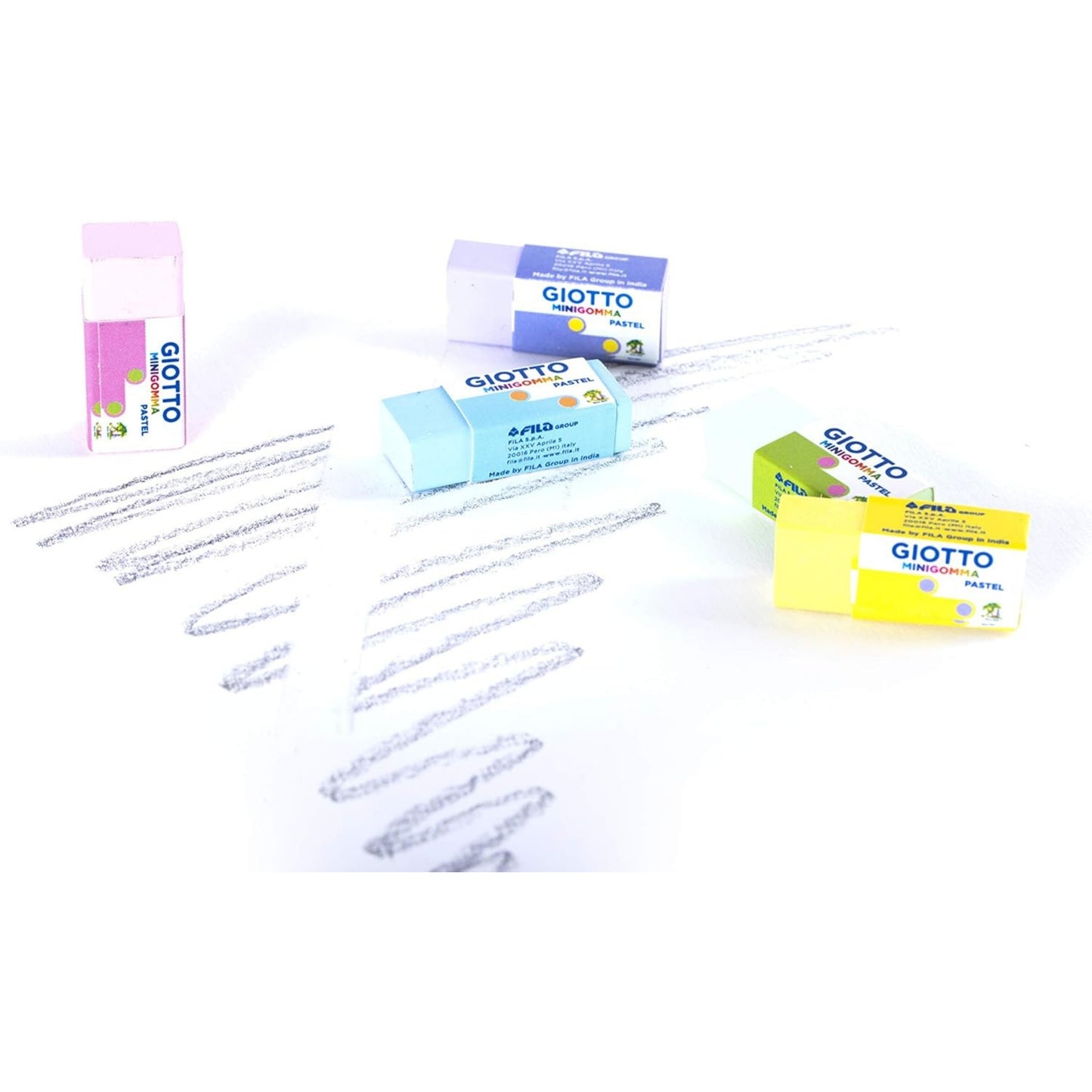 BLISTER 5 MINIGOMME PASTEL GIOTTO