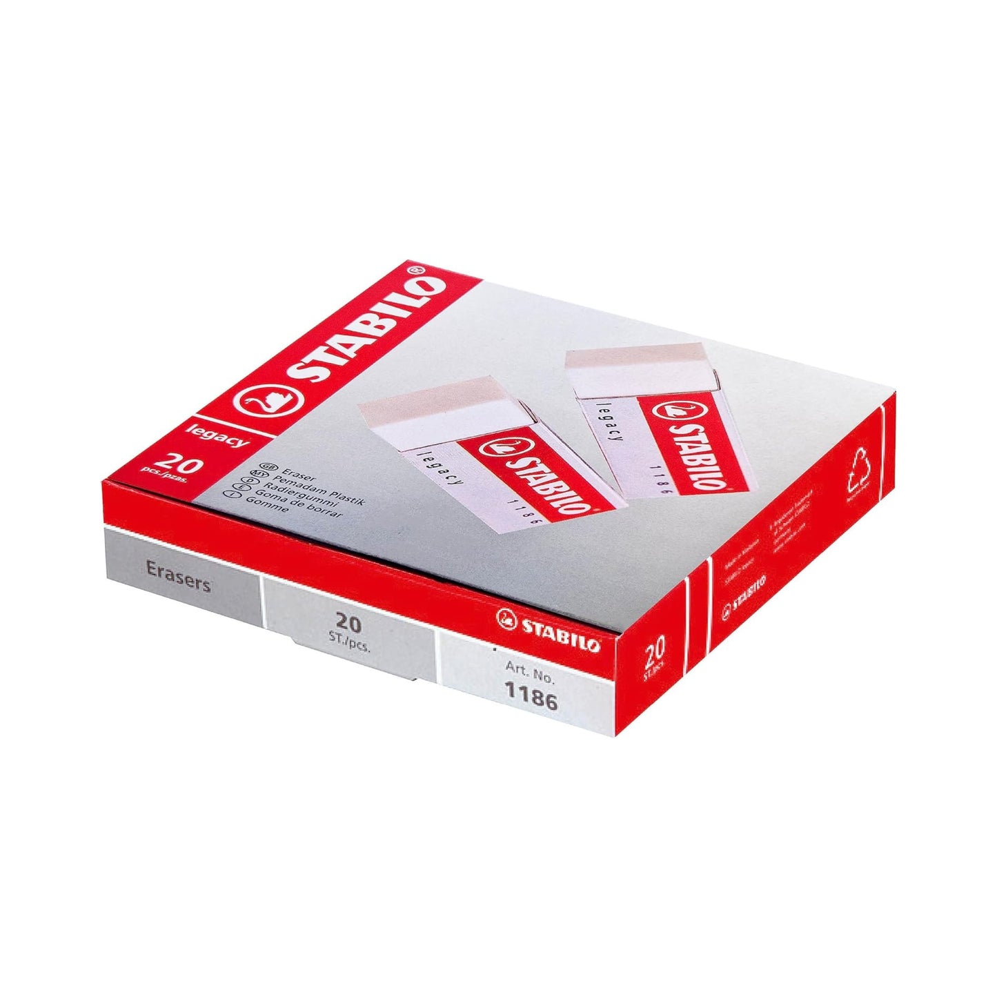Confezione gomma Stabilo Legacy 1186
