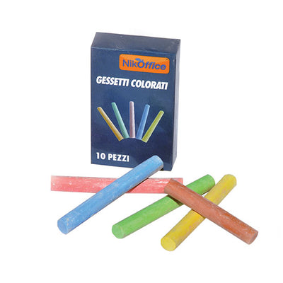 GESSO COLORATO TONDO NIKOFFICE da 10PZ (12PZ)