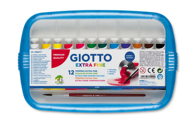 VALIGETTA TEMPERA GIOTTO 21ml -12 COLORI