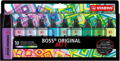 Astuccio Stabilo Boss 10 colori freddi blister 31 33 51 55 111 113 116 133 155 194