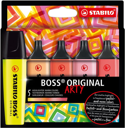 Astuccio Stabilo Boss 5 colori caldi blister 24 40 125 129 140