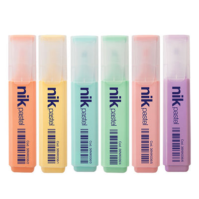 Evidenziatore pastello azzurro punta multipla 5mm 2mm 1mm confezione 12pz