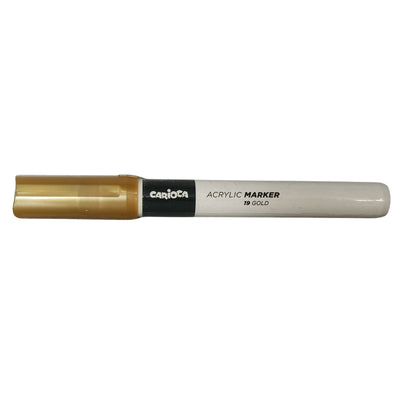 Carioca Plus marcatore acrilico oro 2mm punta attivabile finitura luminosa