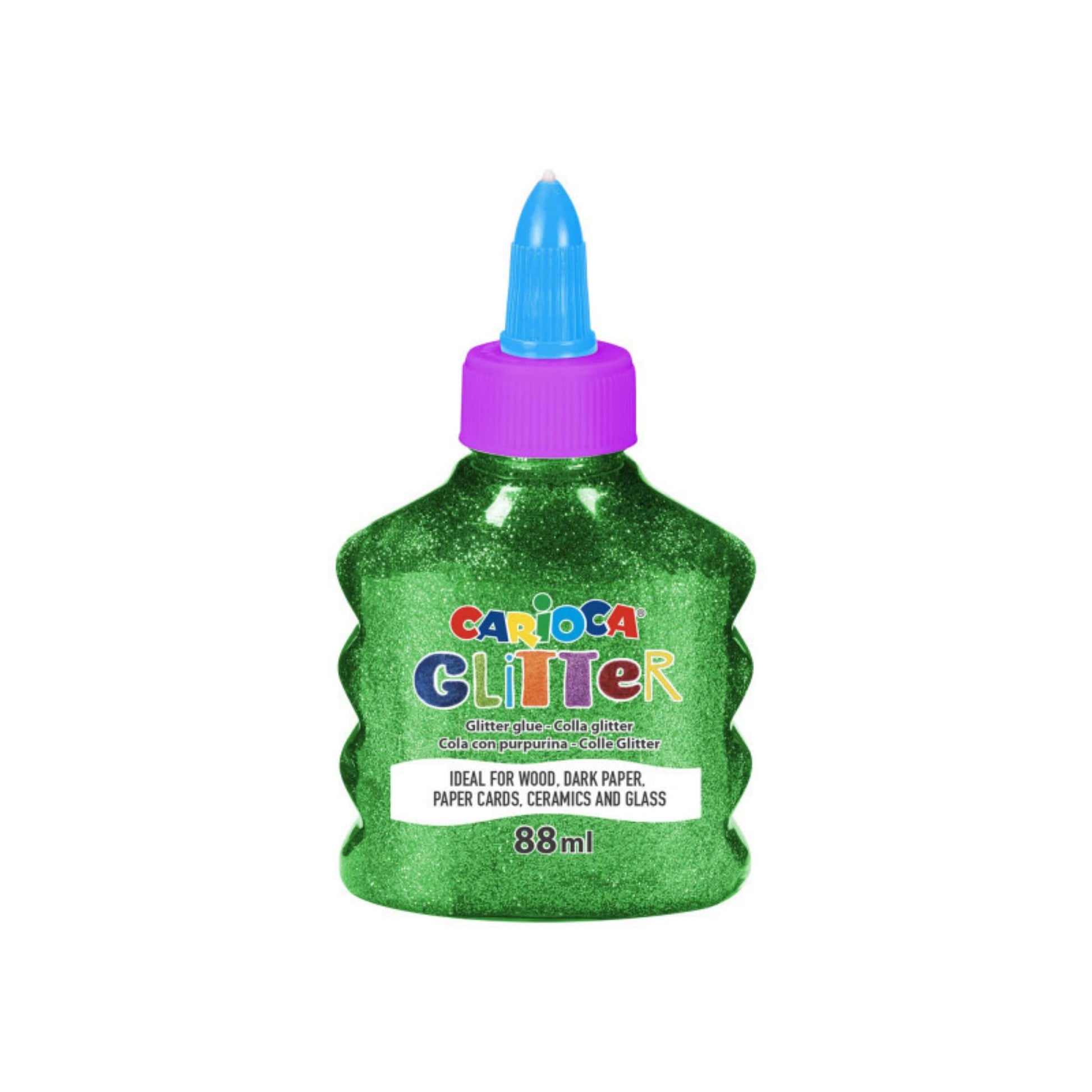 Carioca Glitter Glue Spark confezione 12 pezzi colori brillanti assortiti