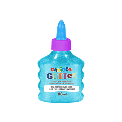 CARIOCA BOTTIGLIETTA GLITTER GLUE NEON 88 ml AZZURRO