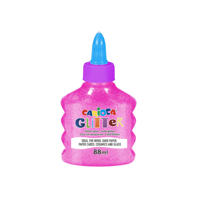 CARIOCA BOTTIGLIETTA GLITTER GLUE NEON 88 ml ROSA