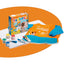 Dettaglio contenuto Baby Art Set Carioca: pennarelli colorati, tempere a dita e grembiule per bambini