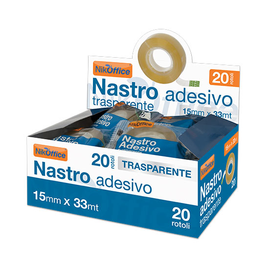 NASTRO TRASPARENTE 33x15 (20PZ) 02NIK051