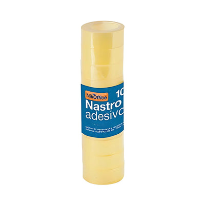 NASTRO ADESIVO TRASPARENTE NIKOFFICE 33 mt x 19mm (8PZ)