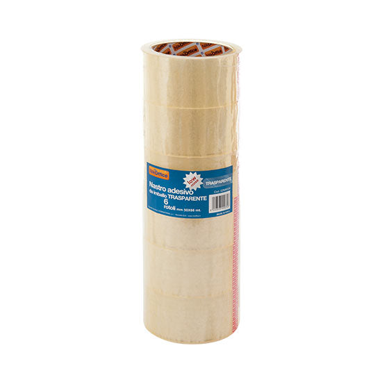 1 ROTOLO NASTRO NIKOFFICE TRASPARENTE 66x50 LOW NOISE