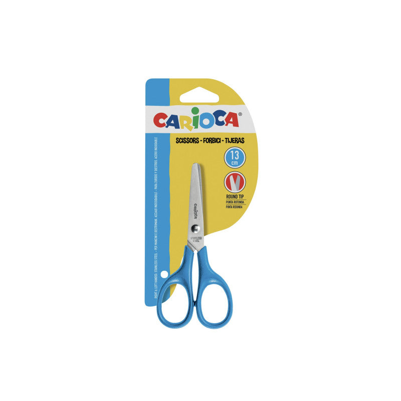Forbici Carioca 13cm punta arrotondata scuola e casa
