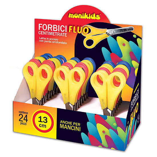 FORBICI CENTIMETRATE FLUO 13cm