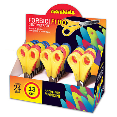 FORBICI CENTIMETRATE FLUO 13cm