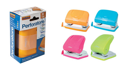 PERFORATORE A 2 FORI in metallo e abs da 40 fogli