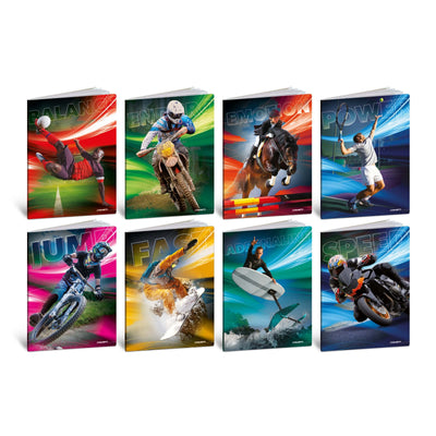 MAXI QUADERNONI A4 80gr - 10mm - SPORT EMOTIONS (10PZ)