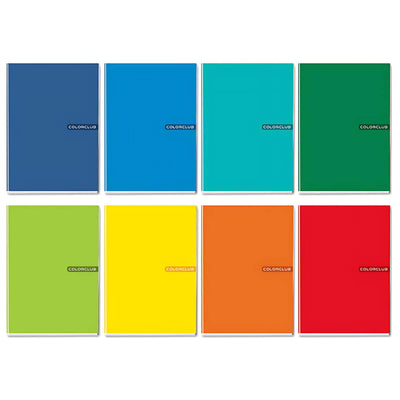 Maxi quadernoni A4 ColorClub 80gr rigatura confezione 10 pezzi