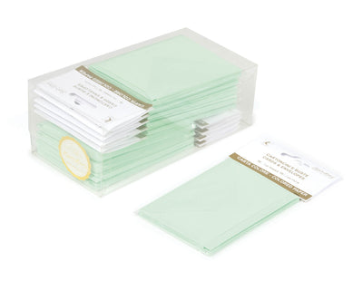 BLISTER 10/10 BIGLIETTO + BUSTA F4 - 7x11 cm - VERDE ACQUA