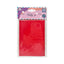 BLISTER 6 BIGLIETTI + 6 BUSTE F4 - 7,5x11 cm - ROSSO