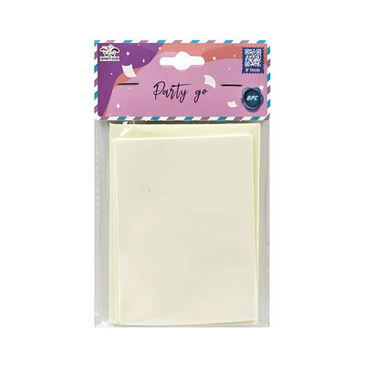 BLISTER 6 BIGLIETTI + 6 BUSTE F4 - 7,5x11 cm - BEIGE
